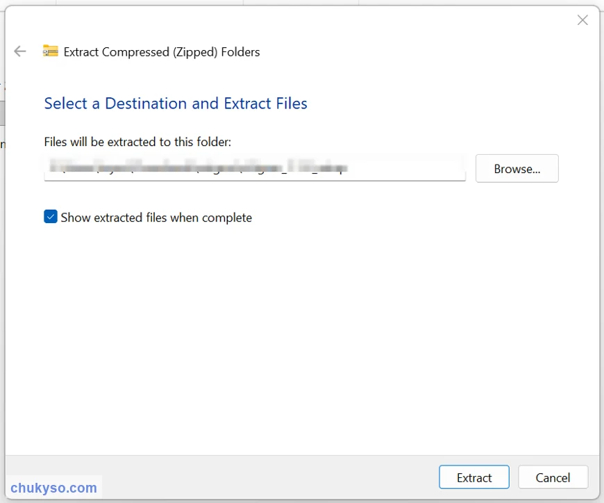 Giải nén file cài đặt eSigner