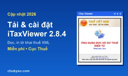 Tải và cài đặt iTaxViewer 2.8.4