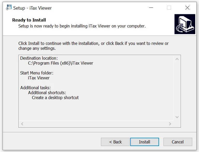 Bấm Install để cài iTaxViewer