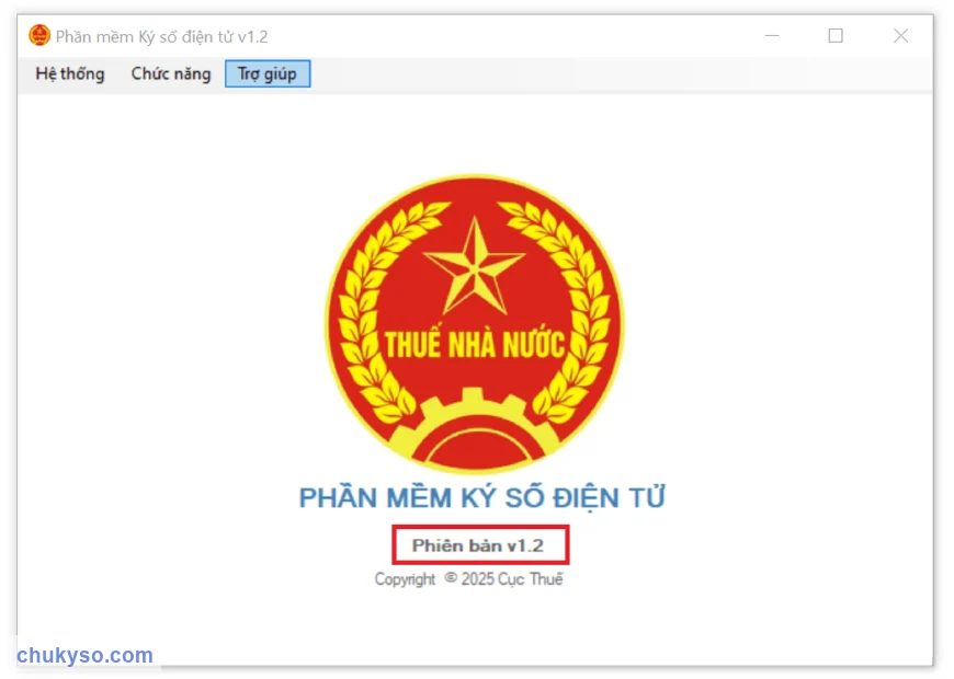 Kiểm tra phiên bản phần mềm ký số điện tử CT SigningHub