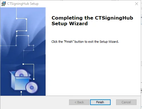 Hoàn tất gỡ CTSigningHub