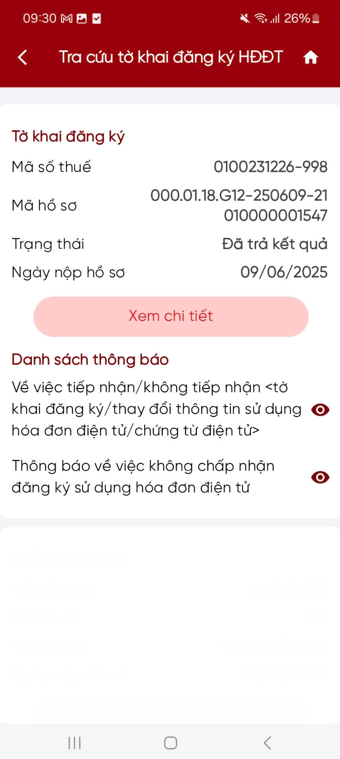 Tra cứu tờ khai đã trả kết quả