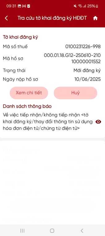 Tra cứu tờ khai chưa có kết quả xử lý