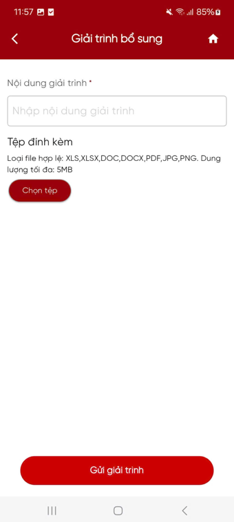 Nhập lý do hủy tờ khai